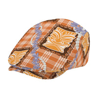 Aloha Hawaii Tiki Palaka Motifs Jeff Hat Honohono Lei Orange Elegant Vibes LT14 - Polynesian Pride