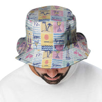 Aloha Summer Posters Grunge Textures Bucket Hat