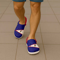 American Samoa Clogs Shoes Heritage Palette Flag-Inspired - Polynesian Pride