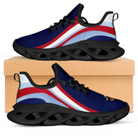 American Samoa Clunky Sneakers Flag-Inspired Curve Style