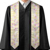 Anthurium Plumeria Lei Pastel Graduation Stole Yellow Hawaiian Splendid Palaka