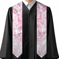 Aotearoa Kowhaiwhai Poutama Pink Motif Graduation Stole