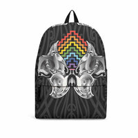 Aotearoa Kowhaiwhai Poutama Rainbow Motif Backpack