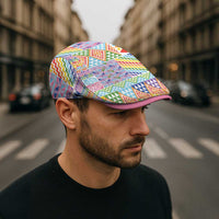 Aotearoa Kowhaiwhai Taniko Patchwork Rainbow Motifs Jeff Hat