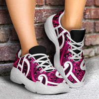 Aotearoa Maori Kowhaiwhai Chunky Sneakers Mawhero Puhoro and Patiki