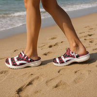 Aotearoa Maori Kowhaiwhai Clogs Shoes Whero Puhoro and Patiki