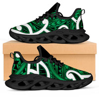 Aotearoa Maori Kowhaiwhai Clunky Sneakers Kakariki Puhoro and Patiki