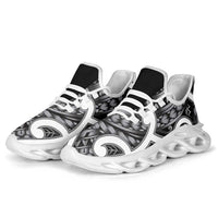 Aotearoa Maori Kowhaiwhai Clunky Sneakers Kiwikiwi Puhoro and Patiki