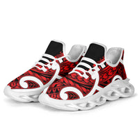 Aotearoa Maori Kowhaiwhai Clunky Sneakers Whero Puhoro and Patiki