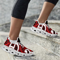 Aotearoa Maori Kowhaiwhai Clunky Sneakers Whero Puhoro and Patiki