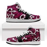 Aotearoa Maori Kowhaiwhai High Sneakers AJ1 Mawhero Puhoro and Patiki