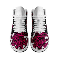 Aotearoa Maori Kowhaiwhai High Sneakers AJ1 Mawhero Puhoro and Patiki