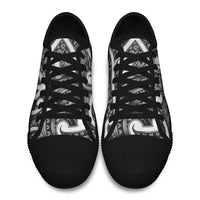 Aotearoa Maori Kowhaiwhai Low Top Shoes Kiwikiwi Puhoro and Patiki