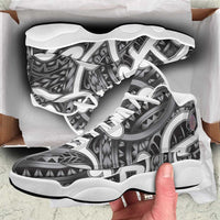 Aotearoa Maori Kowhaiwhai Sneakers J13 Kiwikiwi Puhoro and Patiki