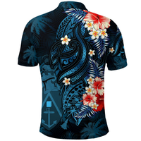 Pitcairn Islands Coconut Tree Turtle Polynesia Polo Shirt LT2 - Polynesian Pride