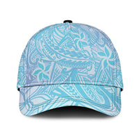 Baby Blue Gradient Polynesia Classic Cap Hawaiian Tribal Hammerhead Shark Tattoo LT14