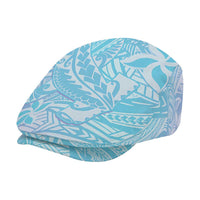 Baby Blue Gradient Polynesia Jeff Hat Hawaiian Tribal Hammerhead Shark Tattoo - Polynesian Pride