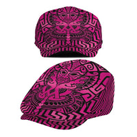 Basketball New Zealand Jeff Hat Pink Maori Ta Moko Indigenous - Polynesian Pride