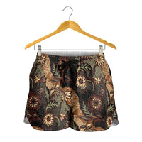Batik Pedalaman Semen Lereng Style Shorts for Women Indonesian Traditional Pattern
