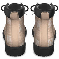 Beige Palaka Quilt Hawaii All Season Boots Traditional Hawaii-plaid Pattern - Polynesian Pride