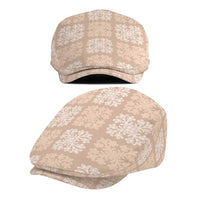 Beige Palaka Quilt Hawaii Jeff Hat Traditional Hawaii-plaid Pattern - Polynesian Pride