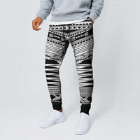 Black Samoa Pea Tattoo Inspired Jogger Pants