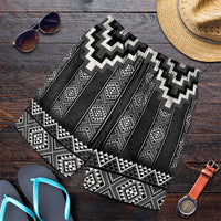 Black Taniko Aotearoa Shorts for Men Niho Taniwha Mix Poutama LT14