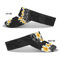 Black Tropical Plumeria With Galaxy Polynesian Art Sun Visor Cap LT14 - Polynesian Pride