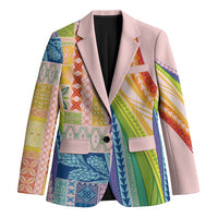 Pasifika Samoa Siapo Malu Tattoo Inspired Blazer Rainbow LT7