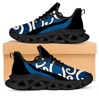 Blue Maori Koru New Zealand Clunky Sneakers