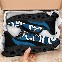 Blue Maori Koru New Zealand Clunky Sneakers