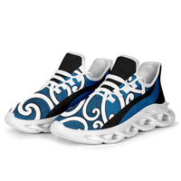 Blue Maori Koru New Zealand Clunky Sneakers