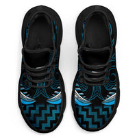 Blue Matariki New Zealand Clunky Sneakers Maori Poutama Galaxy Vibes
