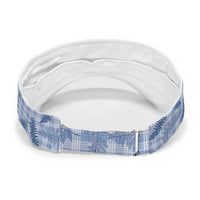 Blue Palaka Hawaii Palapalai Sun Visor Cap Hawaiian Fern