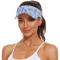 Blue Palaka Hawaii Palapalai Sun Visor Cap Hawaiian Fern LT14 - Polynesian Pride