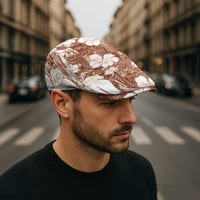 Brown Bula Fiji Masi Hibiscus Seamless Jeff Hat