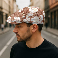 Brown Bula Fiji Masi Hibiscus Seamless Jeff Hat