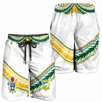 Cook Islands Rugby Shorts for Men Six Eight Two to The World - Tatau Tribal Motif