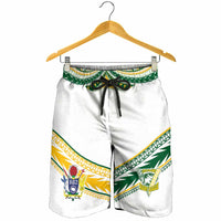 Cook Islands Rugby Shorts for Men Six Eight Two to The World - Tatau Tribal Motif
