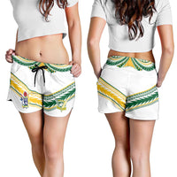 Cook Islands Rugby Shorts for Women Six Eight Two to The World - Tatau Tribal Motif