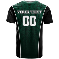 Custom Hawaii Volleyball Green Warrior T Shirt LT2 - Polynesian Pride