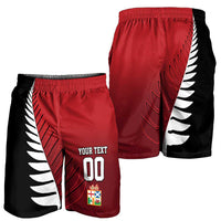 Custom British Lions New Zealand Shorts for Men Half Black Fern LT09