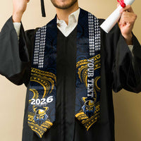 Custom Hawaii Hilo High School Graduation Stole Class Of Year Viking Polynesian Kakau Pattern