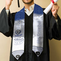 Custom St Joseph's Secodary School Graduation Stole With Fijian Tapa Pattern