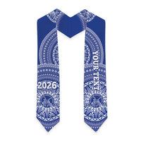 Custom Tupou Tonga College Graduation Stole Class Of Year Tongan Ngatu Pattern