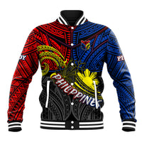 Philippines Half Sleeve Tattoo Baseball Jacket Pinoy Filipinos Sun DT02 Unisex Art - Polynesian Pride