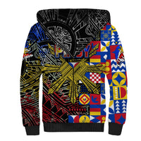 Pinoy Philippines Sherpa Hoodie Filipino Tattoo Art Style DT02 - Polynesian Pride