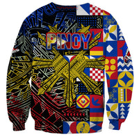 Pinoy Philippines Sweatshirt Filipino Tattoo Art Style DT02 - Polynesian Pride