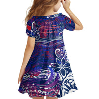 Father's Day Samoa Family Matching Off Shoulder Short Dress and Hawaiian Shirt Special Dad Polynesia Paradise