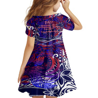 Father's Day American Samoa Family Matching Off Shoulder Short Dress and Hawaiian Shirt Special Dad Polynesia Paradise